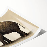 Rolled canvas print showcasing vibrant African tribal wall art design with intricate patterns, securely packaged in a durable cardboard tube for safe shipping and storage.