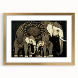 Elegant gold-framed artwork with a mat, showcasing a modern design against a neutral backdrop. Perfect for home decor, adding sophistication and style to any room.