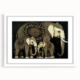 White picture frame with a matte finish, displaying a vibrant art print. The frame features a sleek design, making it ideal for modern home decor.