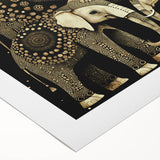 Rolled canvas showcasing vibrant African wall art with intricate patterns and textures, securely packaged in a robust cardboard tube, ideal for art enthusiasts.