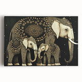 Stretched canvas print showcasing a vibrant abstract design, featuring bold colors and intricate patterns, ideal for modern home decor or art enthusiasts.