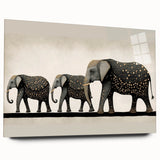 Acrylic glass side view showcasing a sleek, modern design with clear edges, perfect for displaying artwork or photographs in contemporary decor.