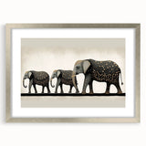 Silver frame with a white mat showcasing an artistic picture, displayed from the front view, perfect for home decor and gallery presentations. The elegant design enhances any artwork and suits various interior styles.