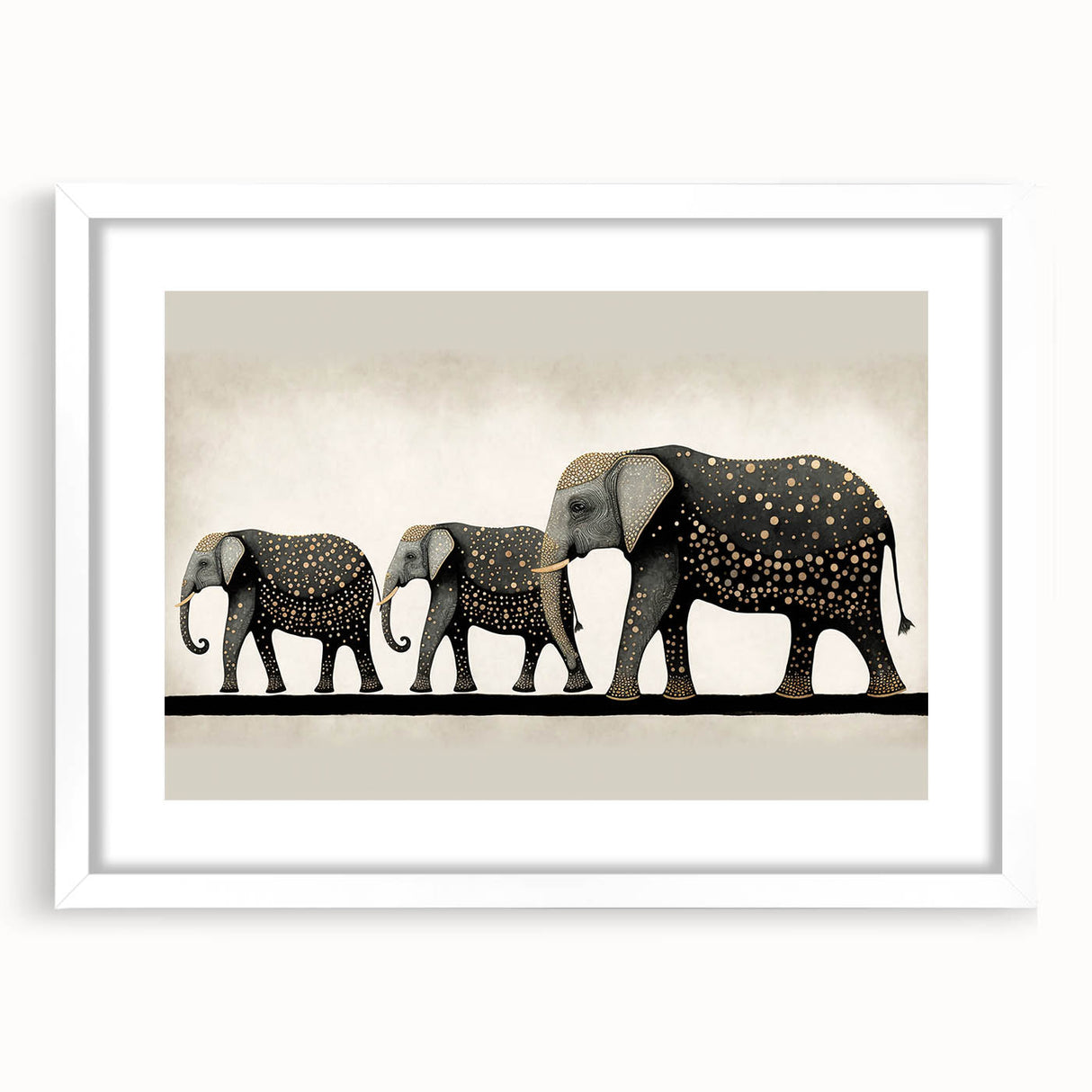 White picture frame with a mat, displaying a blank canvas, showcased from the front view against a neutral background, ideal for home decor or art displays.
