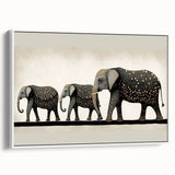 Framed canvas print showcasing a serene landscape with vibrant colors, displayed from a white side view. Ideal for enhancing living spaces with artistic decor.