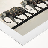 Rolled canvas showcasing vibrant African tribal wall art with intricate patterns, securely packaged in a durable cardboard tube for safe transport and display.