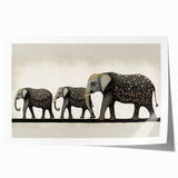 Rolled canvas print showcasing vibrant African tribal art with intricate patterns and bold colors, securely housed in a durable cardboard tube for safe shipping.