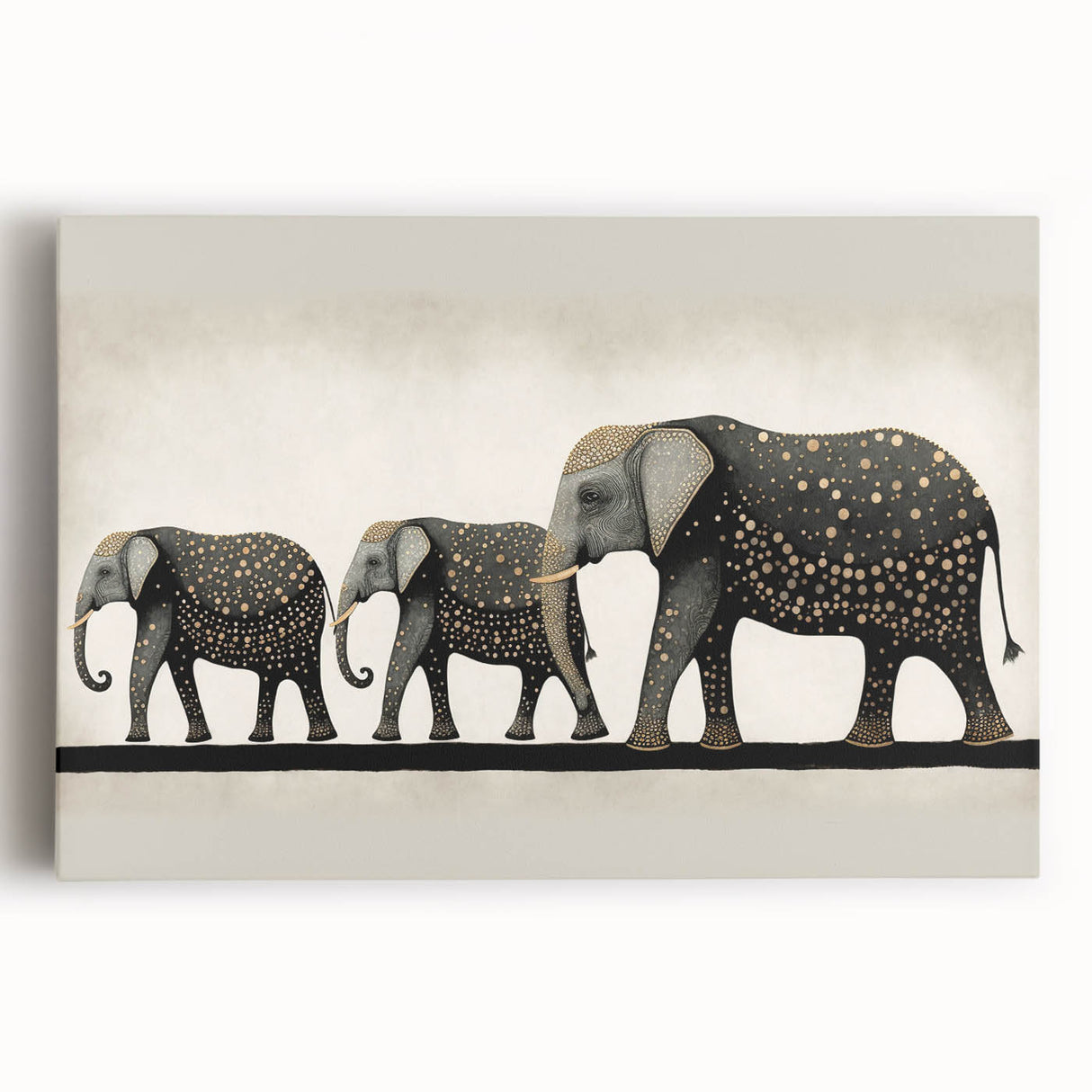 Stretched canvas showcasing a vibrant abstract landscape painting with rich colors, designed to enhance home decor and wall aesthetics, perfect for art enthusiasts.