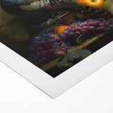 Rolled canvas showcasing vibrant African tribal wall art design, featuring intricate patterns and rich colors, securely packaged in a protective cardboard tube.