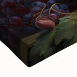 Close-up view of stretched canvas showcasing vibrant African tribal wall art, highlighting intricate patterns and colors, ideal for home decor and cultural aesthetics.