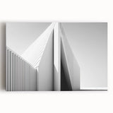 Large black and white abstract print on stretched canvas, featuring dynamic swirl patterns, suitable for kitchen wall art.