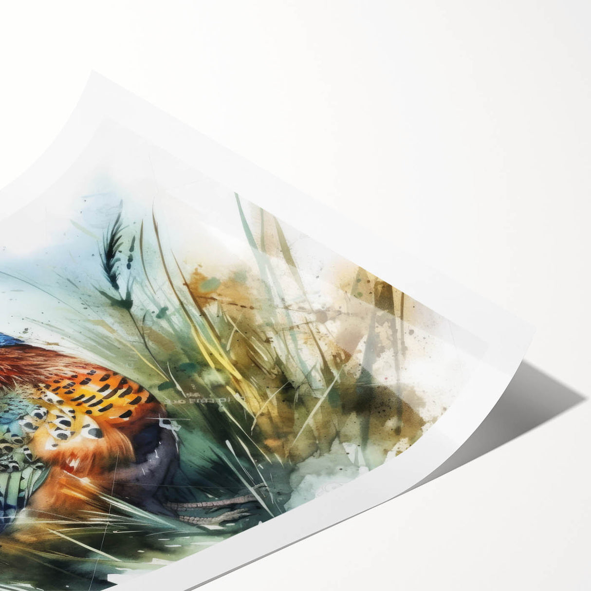 Rolled canvas print showcasing vibrant African tribal art design with intricate details, packed securely in a protective cardboard tube for shipping.