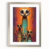 Silver frame with a mat showcasing a vibrant abstract artwork, viewed from the front, ideal for modern home decor or gallery displays, enhancing interior aesthetics.