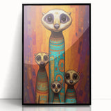 Framed black acrylic wall art featuring an abstract geometric design, showcasing sharp lines and contrasting colors, ideal for modern decor.