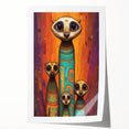 Rolled canvas print showcasing vibrant African tribal art, featuring intricate patterns and rich colors, securely packaged in a protective cardboard tube for shipping.