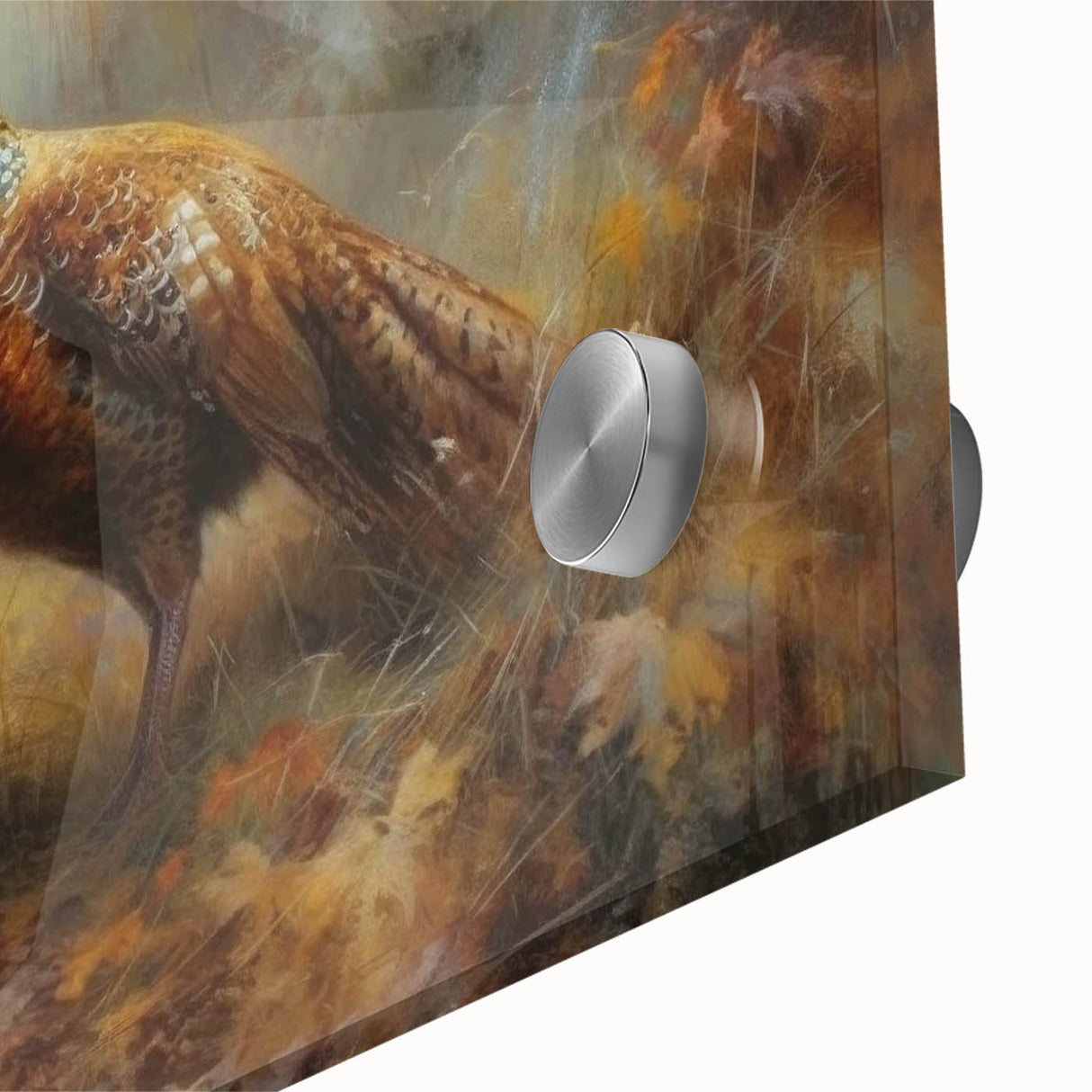 Close-up of a clear acrylic glass surface showcasing intricate reflections and light refractions, highlighting its polished finish and modern design elements. Perfect for artistic decor in contemporary spaces.