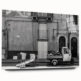 Large abstract wall art in vibrant blues and greens on acrylic, ideal for bedroom or dining room decor.