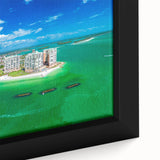 Close-up of extra large black wall art on canvas featuring textured, colorful abstract patterns, ideal for living room decor.