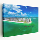 Large abstract art on stretched canvas featuring swirling blue and white patterns, ideal for kitchen wall art.