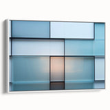 Framed canvas featuring a monochrome landscape painting, ideal for bedroom wall art.