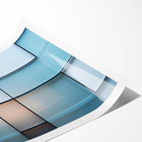 Extra large wall art featuring line art flowers in black on white, rolled print, ideal for large living room wall decor.