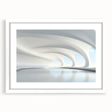Extra large abstract art print featuring textured swirls in muted earth tones on a white framed canvas.