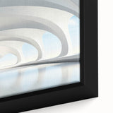 Close-up of textured black wall art with colorful accents on a framed canvas, suitable for living room decor.