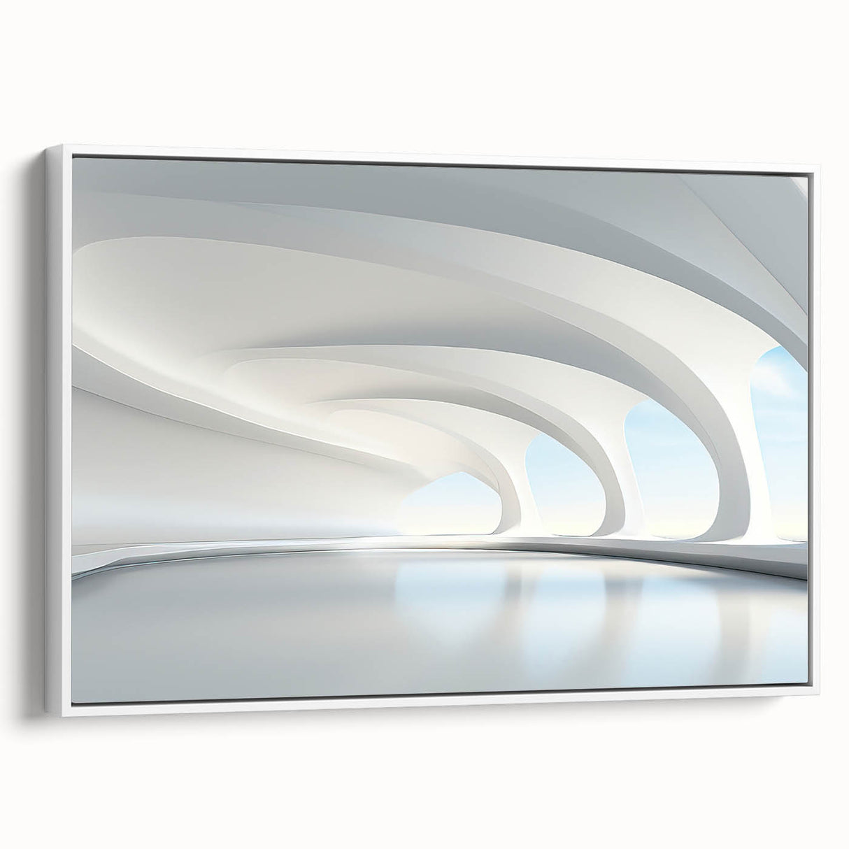 Framed canvas featuring a vintage black and white landscape painting, ideal for bedroom wall art.