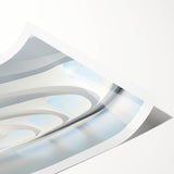 Extra large wall art featuring line art flowers in black on white background, ideal for large living room ambiance.