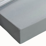 Large art depicting a black and white landscape painting on stretched canvas, suitable for bedroom wall decor.