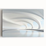 Black and white abstract design on stretched canvas, ideal for kitchen wall art.