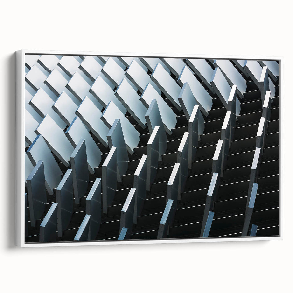 Framed canvas featuring a black and white vintage landscape painting, ideal for bedroom wall art.
