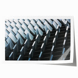 Extra large rolled canvas print of vibrant floral art with bright red and pink tones, ideal for dining room wall decor.