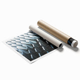 Extra large rolled canvas featuring a floral art design in pastel shades, suitable for bathroom or living room decor.