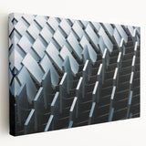 A large abstract painting on stretched canvas featuring swirling blue and green hues, ideal for kitchen wall art.