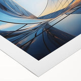 Art deco poster featuring geometric patterns in gold and black on rolled canvas, suitable for dining room wall art.