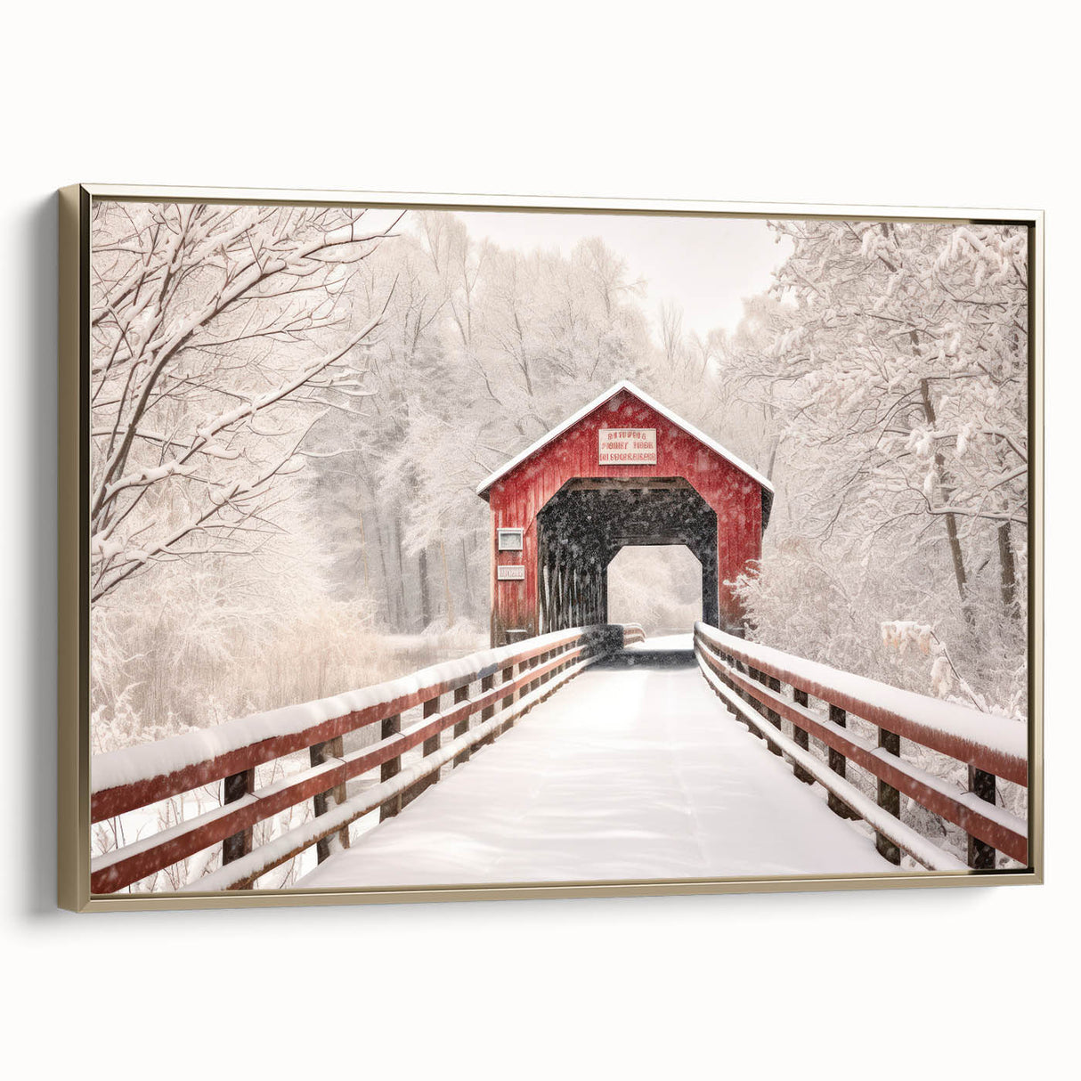 Framed canvas featuring a black and white vintage landscape painting, ideal for bedroom wall art.