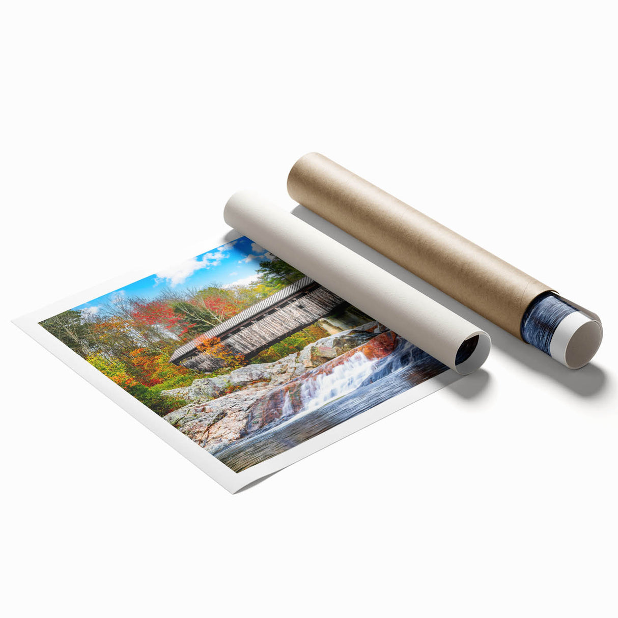 Extra large rolled canvas featuring a detailed floral art in soft pastel shades.