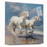 Acrylic glass side view showcasing a sleek and modern design, emphasizing its transparency and reflective quality, perfect for contemporary decor and art displays.