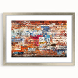 Textured abstract art print in cool gray and silver tones on a framed canvas, suitable for modern bedroom decor.