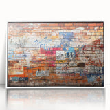 Framed acrylic print of a colorful art deco poster, ideal for nursery wall art.