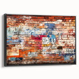 Framed canvas featuring a black and white vintage landscape painting, ideal for bedroom wall art.