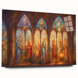 Acrylic glass panel showcasing a sleek side view, highlighting its clarity and reflective qualities, ideal for modern decor and artistic displays. Perfect for framing photos or artwork with a polished finish.