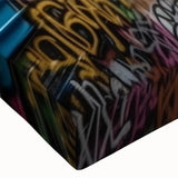 Large art of a serene landscape painting in black and white on stretched canvas, suitable for bedroom wall decor.