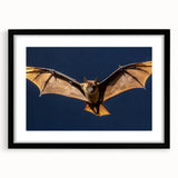 Black frame with a white mat showcasing a vibrant abstract artwork, positioned against a light wooden background, ideal for modern home decor and art enthusiasts.