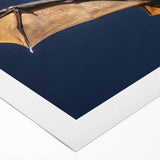 Rolled canvas showcasing vibrant African wall art with intricate tribal patterns, securely packaged in a durable cardboard tube, perfect for home decor.