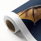 Rolled canvas showcasing vibrant African tribal art with intricate patterns, carefully packaged in a protective cardboard tube, ideal for home decor or gifts.