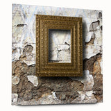 Large abstract wall art on acrylic, featuring swirling blue and gray tones, ideal for bedroom or dining room decor.