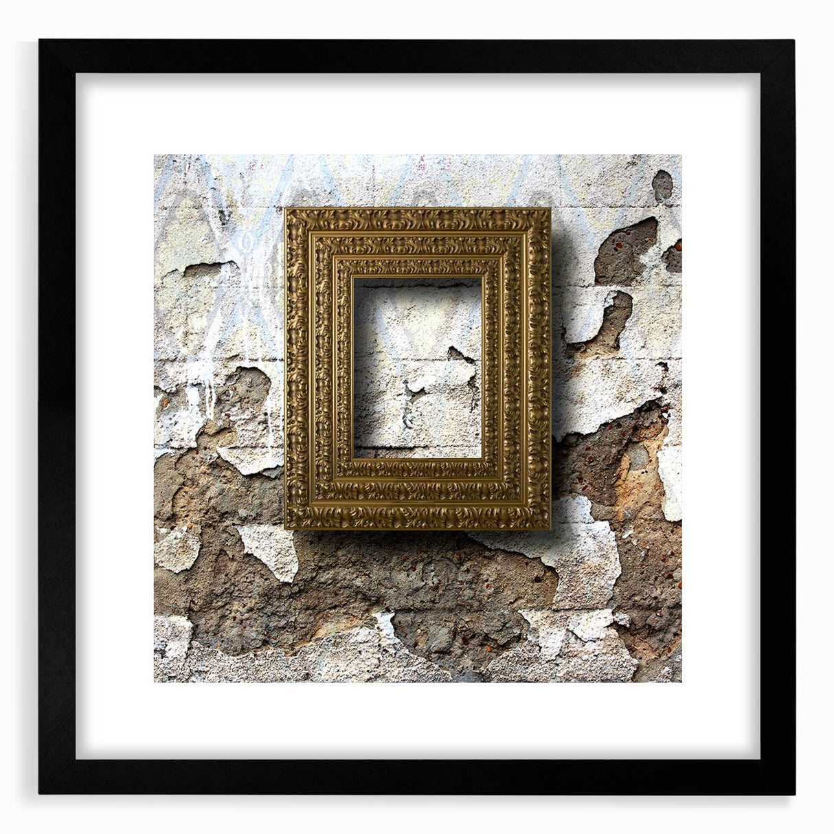 Extra large abstract art print with vibrant colorful textures on a black framed canvas, ideal for living room decor.