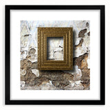 Extra large abstract art print with vibrant colorful textures on a black framed canvas, ideal for living room decor.